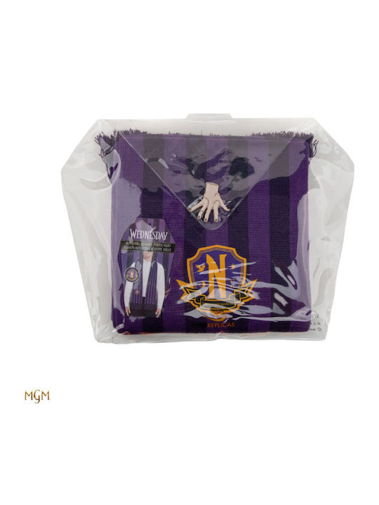 Wednesday - Nevermore Academy Women's Wool Scarf Purple