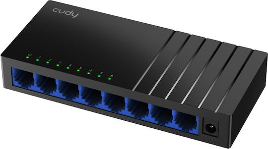 Cudy GS108D v1 Unverwaltet L2 Switch mit 8 Ports Gigabit (1Gbps) Ethernet