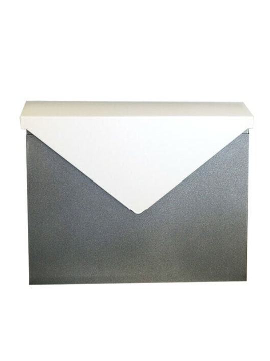 Viometal Outdoor Mailbox Metallic in Gray Color