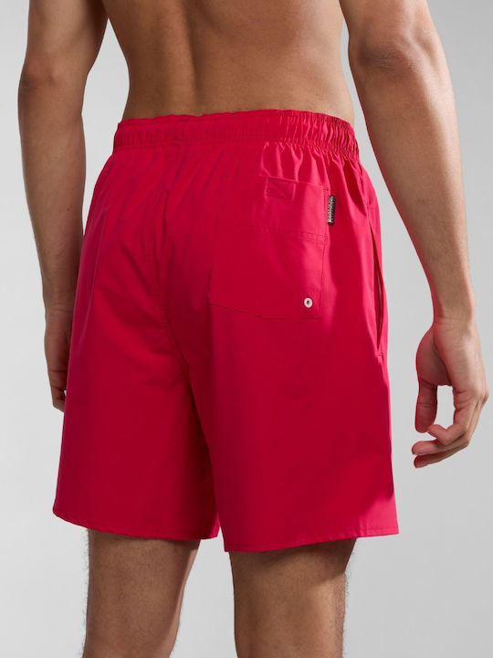 Boxer Costum de baie Napapijri Fuchsia cusătură în V Np0a4hon R25-roșu Barberry