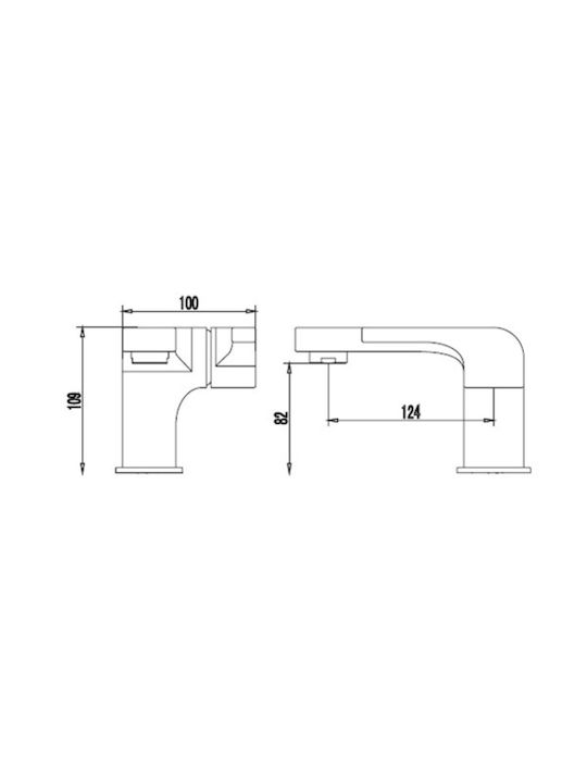 Karag JB Wasserhahn Bidet Silber