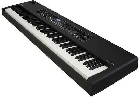 Yamaha Electric Stage Piano CK88 Bag Bundle Set with 88 Semi-Weighted Keys Built-in Speakers and Connection with Headphones and Computer Black