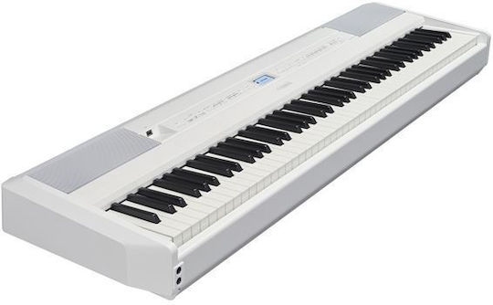 Yamaha Електрически Етап Пиано P-525 с 88 Претеглени Клавиши Вградени говорители и Свързване със Слушалки и Компютър Бял