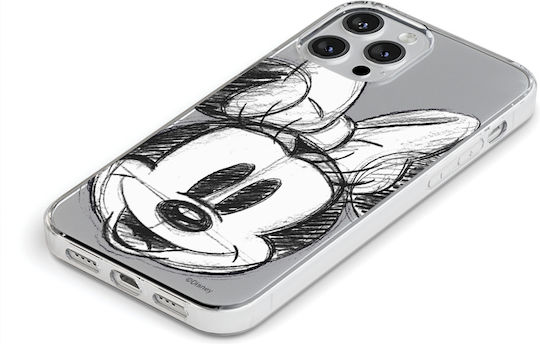 Case Apple Iphone 15 Pro Minnie 012 Disney Partial Print Transparent