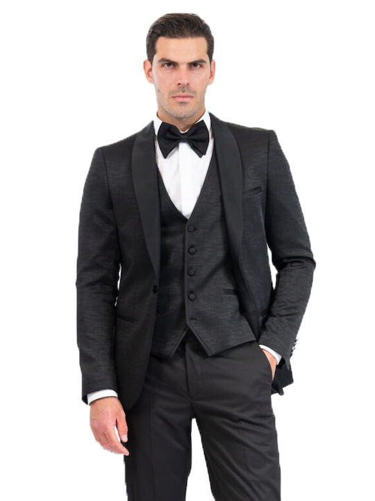 Vittorio Artist Men's Suit Black