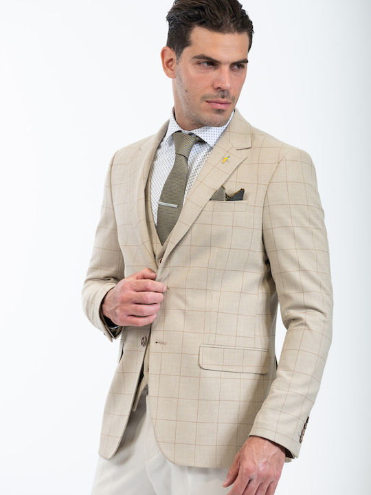 1400 Ανδρικό Γιλέκο Carbone Beige