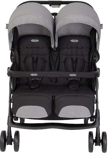 Graco Duorider Steeple Double Stroller Suitable for Newborn Gray 12.1kg