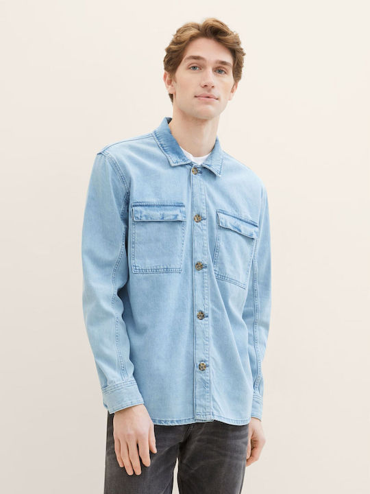 Denim Cămașă Albastru