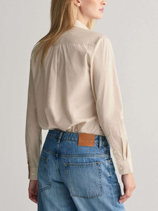 Women's Long Sleeve Shirt Beige