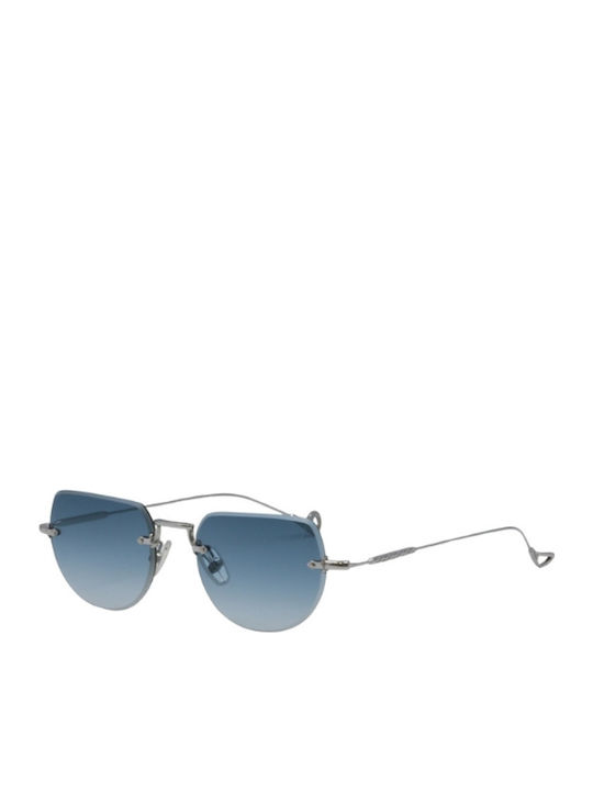Eyepetizer Unisex Γυαλιά Ηλίου με Ασημί Μεταλλικό Σκελετό και Μπλε Ντεγκραντέ Καθρέφτη Φακό DRIVE-C.1-26-50