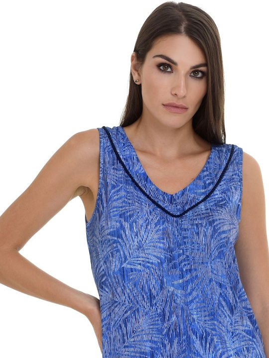 Primavera Feminin Rochie de Plajă Albastru