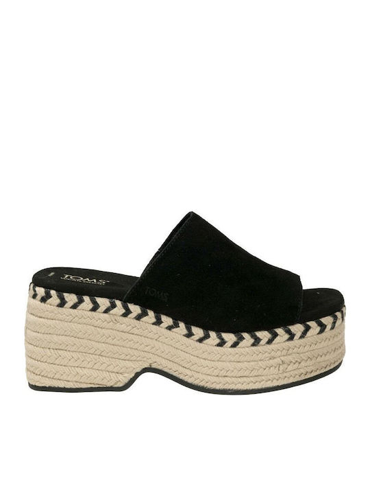 Laila Mule Sandal Καλοκαιρινές Γυναικείες Πλατφόρμες σε Στυλ Παντόφλας Μαύρες