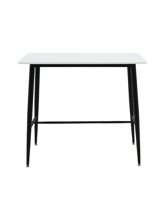 Harriet Tisch Bar Holz White-black 120x60x105cm