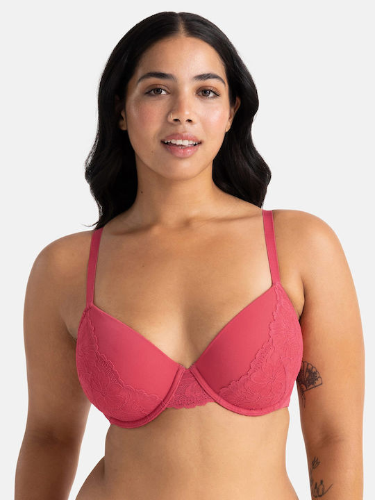 Dorina Melanie Demi Bra Underwire Coral/ivory