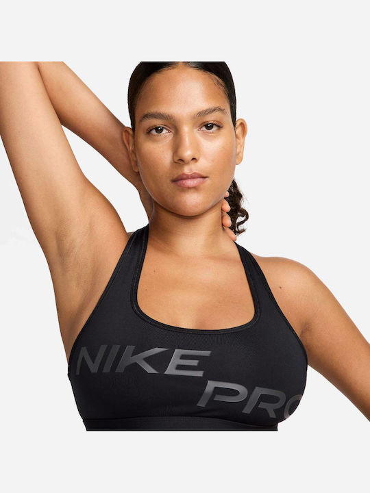 Dri-Fit Swoosh Γυναικείο Αθλητικό Μπουστάκι Black