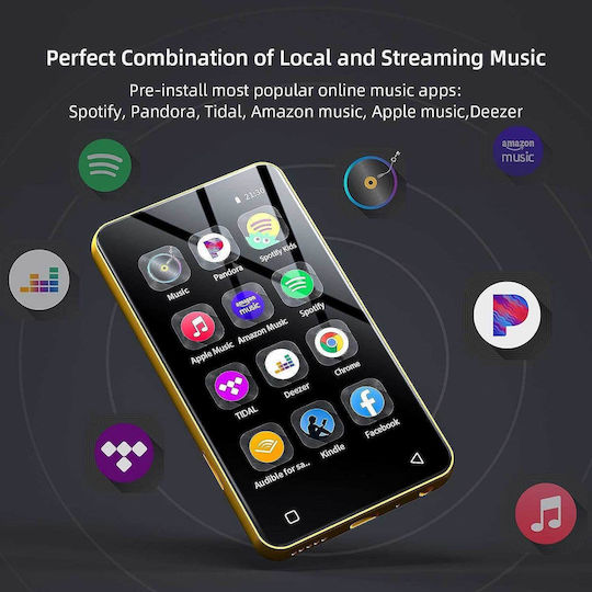 Innioasis ‎g1 MP3 Player (80GB) with LCD Touch Screen 4" Yellow