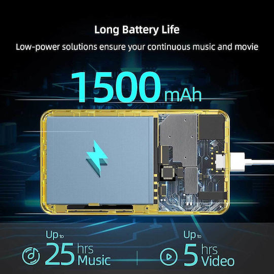 Innioasis ‎g1 MP3 Player (80GB) with LCD Touch Screen 4" Yellow