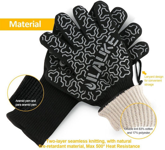 Homewit Set Grillhandschuhe für Barbecue