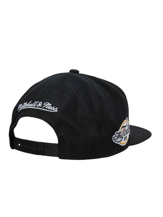 Mitchell & Ness Bărbați Jockey cu vizieră dreaptă Negru