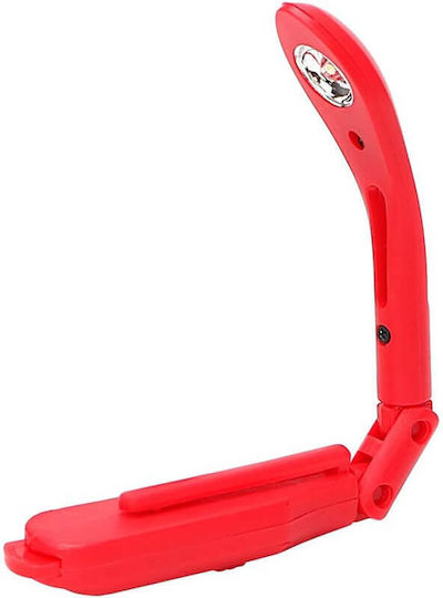Edman Book Light LED with Clip Red