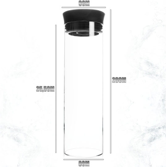Excellent Houseware Flasche Wasser Glas mit Schraubverschluss Transparent 1000ml Excellent Houseware Flasche Wasser Glas mit Schraubverschluss Transparent 1000ml