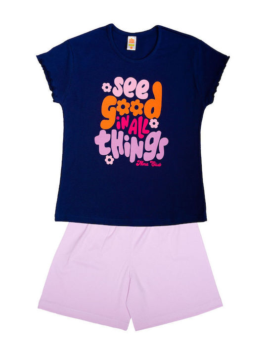 Nina Club Kids Pyjamas Summer Cotton Blue