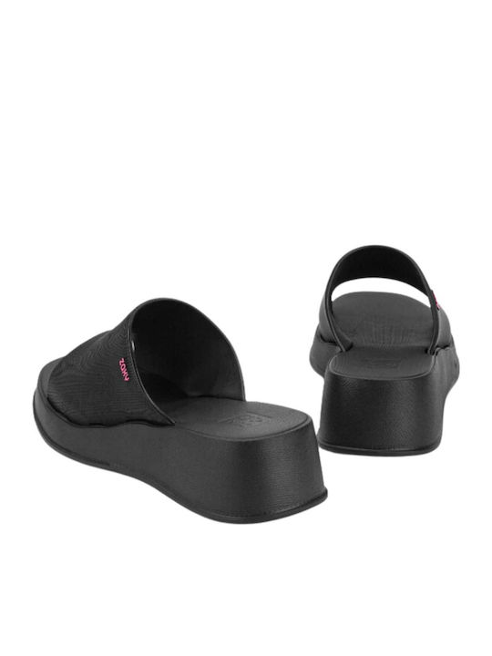 Sandale Casual Damă Flatforme Negre