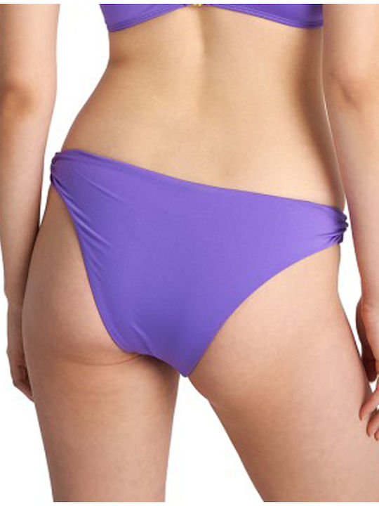 Blu4u Women's Bikini Bottom 24365080 Fashion Solids Purple Purple