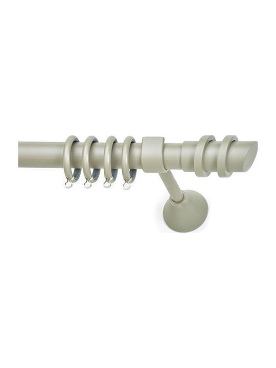 Anartisi Metallic Curtain Pole Status Double with Rod Φ25mm 160cm Beige
