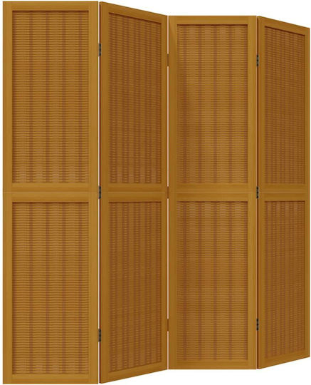 vidaXL Διακοσμητικό Παραβάν Ξύλινο με 4 Φύλλα 140x160cm vidaXL Διακοσμητικό Παραβάν Ξύλινο με 4 Φύλλα 140x160cm
