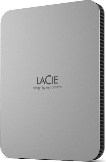 Lacie Mobile Drive v2 USB 3.2 Externe HDD 1TB 2.5" Silber