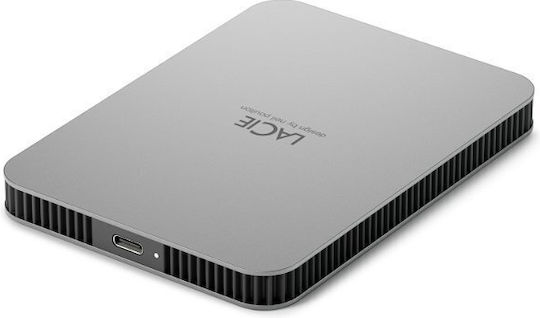 Lacie Mobile Drive v2 USB 3.2 Externe HDD 1TB 2.5" Silber