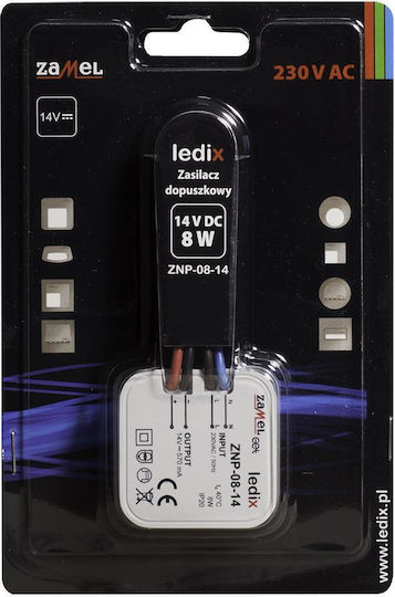 Zamel LED-Netzteil IP20 Leistung 8W mit Ausgangsspannung 14V