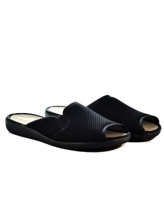 Yfantidis Winter Women's Slippers in Black color