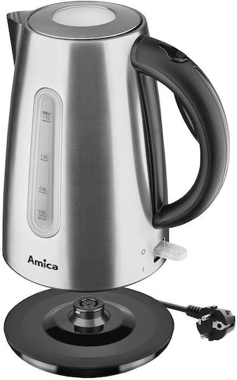 Amica Βραστήρας 1.7lt 2200W Ασημί