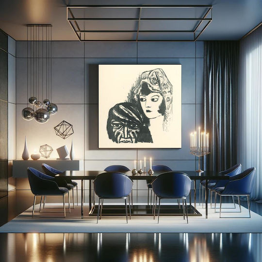 Spanish Painting on Canvas 120x120cm