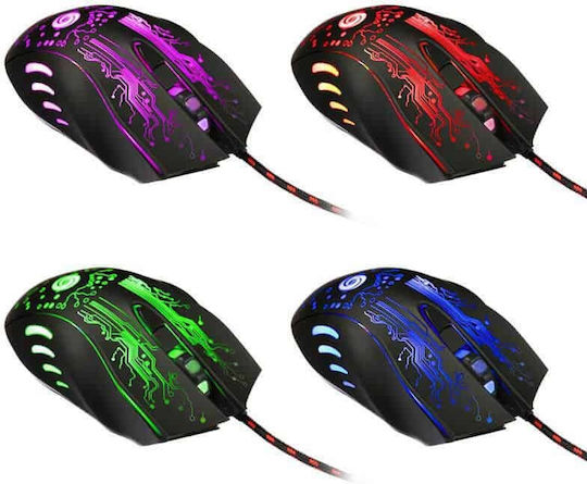 Edman M950 RGB Gaming Gaming Maus 3200 DPI Schwarz