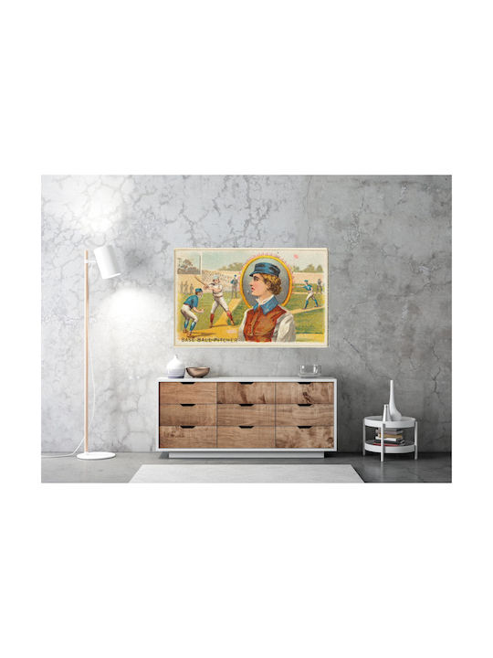 Baseball Pitcher From Games Gemälde auf Leinwand 115x170cm