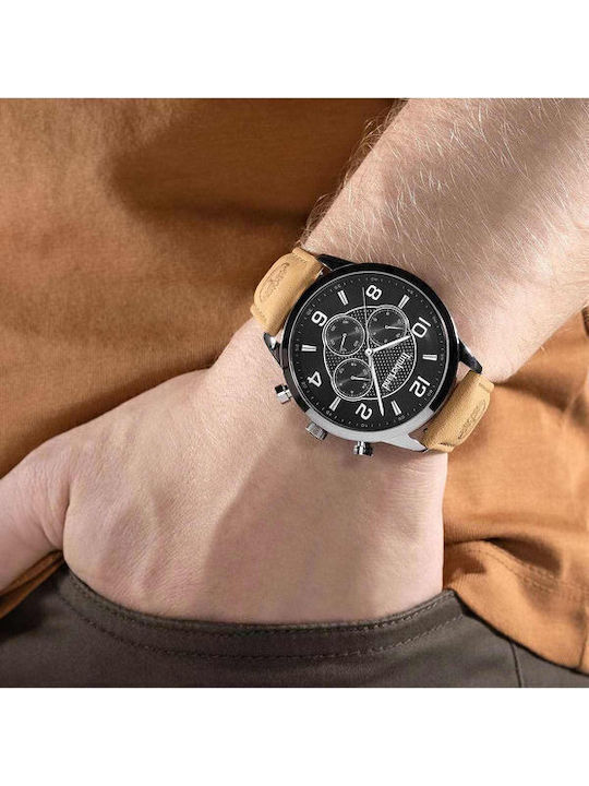 Timberland Ρολόι Μπαταρίας με Δερμάτινο Λουράκι Timberland Ρολόι Μπαταρίας με Δερμάτινο Λουράκι