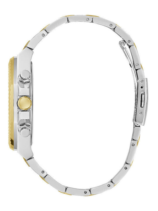 Guess Men's Watch 44mm Battery with Gold Metal Bracelet