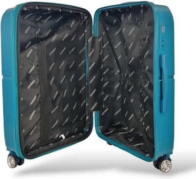 Hard Suitcases Polypropylene Expansion Large-Medium-Small Forecast Dq134-18/set3 Blue