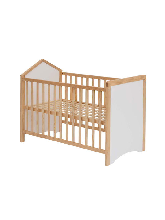 Βρεφική Κούνια Καφέ για Στρώμα 60x120cm
