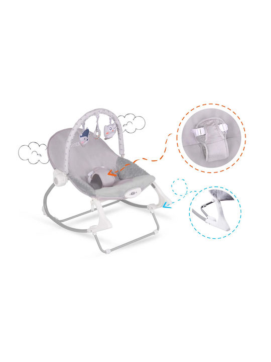 Ricokids Manual Relax pentru Bebeluși Gri pentru Copil până la 9kg