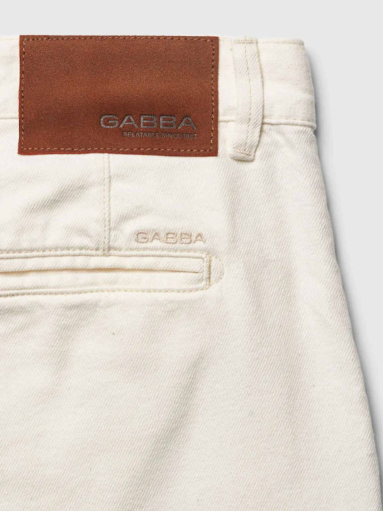 Ανδρικό Παντελόνι Τζιν με Relaxed Tapered Εφαρμογή Ecru