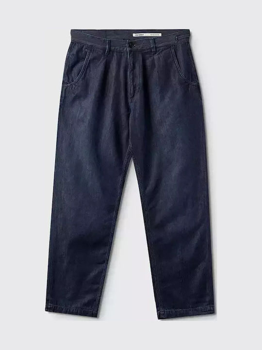 Men's Jeans Pants with Loose Tapered Fit Dark Blue