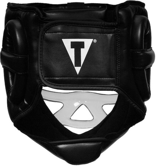 Title Boxing Adult Full Face Boxing Headgear Synthetic Leather Black