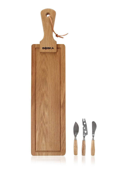 Boska Holland Servierplatte mit Griff Hölzernes 40cm 3Stück