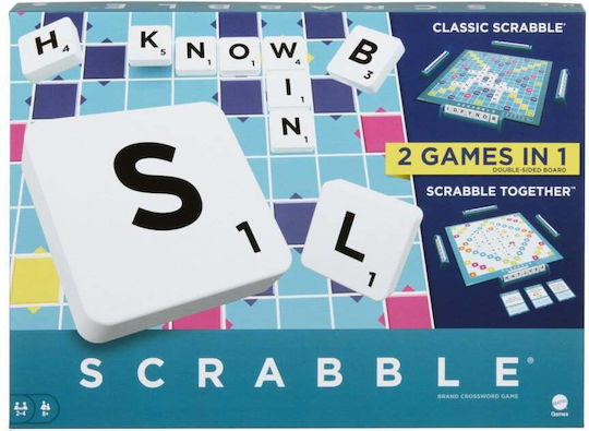 Joc de Societate Scrabble pentru 2-4 Jucători 8+ Ani (EN) Mattel