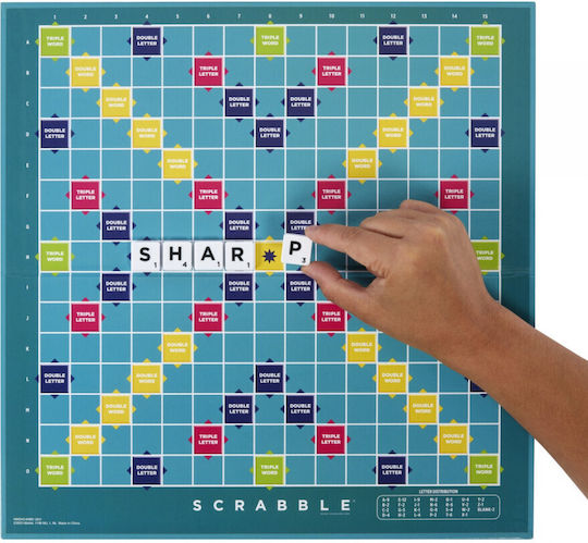 Joc de Societate Scrabble pentru 2-4 Jucători 8+ Ani (EN) Mattel