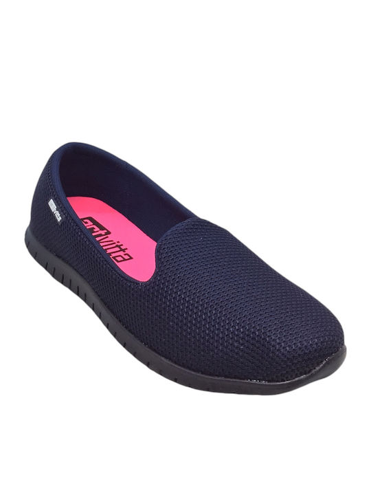 Damen Ballerinas in Blau Farbe